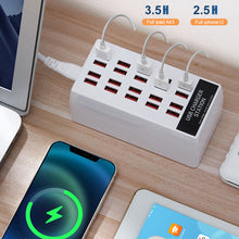 Load image into Gallery viewer, 100W 20 Port USB Phone Charger Station Power Adapter Station Fast Charger for IPhone 12 13 Pro Max Huawei Samsung Xiaomi
