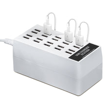 Load image into Gallery viewer, 100W 20 Port USB Phone Charger Station Power Adapter Station Fast Charger for IPhone 12 13 Pro Max Huawei Samsung Xiaomi
