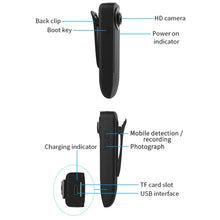 Load image into Gallery viewer, A18 1080P HD Night Vision Mini Camera 1000mAh Micro Camcorder Bodycam DV Video Recorder for Home Sports Class Online Meeting

