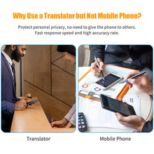 Load image into Gallery viewer, G6 Smart Voice Speech Translator Two-Way Real Time 70 Multi-Language Translation For Learning Travelling Business Meet Portable
