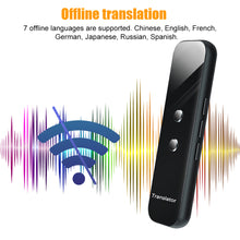 Load image into Gallery viewer, G6 Smart Voice Speech Translator Two-Way Real Time 70 Multi-Language Translation For Learning Travelling Business Meet Portable

