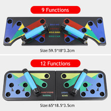 Load image into Gallery viewer, Multifunctional 12 In 1/9 In 1 Portable Push-Up Bracket Plate Chest Abdominal Lumbar Muscle Arm Training Board Home Gym Upper Limb Training Fitness Equipment
