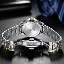 Load image into Gallery viewer, Mens Quartz Watches Brand Luxury Casual Fashion Men's Watch For Gifts Breathable Stainless Steel Waterproof Luminous Wristwatch
