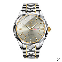 Load image into Gallery viewer, Mens Quartz Watches Brand Luxury Casual Fashion Men's Watch For Gifts Breathable Stainless Steel Waterproof Luminous Wristwatch
