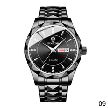 Load image into Gallery viewer, Mens Quartz Watches Brand Luxury Casual Fashion Men's Watch For Gifts Breathable Stainless Steel Waterproof Luminous Wristwatch
