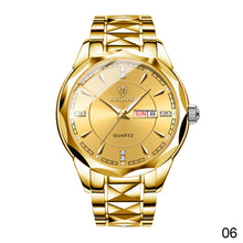Load image into Gallery viewer, Mens Quartz Watches Brand Luxury Casual Fashion Men's Watch For Gifts Breathable Stainless Steel Waterproof Luminous Wristwatch
