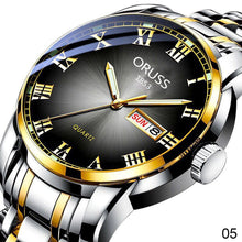 Load image into Gallery viewer, Mens Quartz Watches Brand Luxury Casual Fashion Men's Watch For Gifts Breathable Stainless Steel Waterproof Luminous Wristwatch
