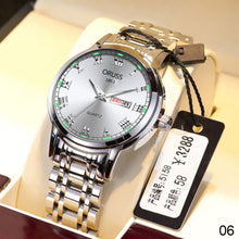 Load image into Gallery viewer, Mens Quartz Watches Brand Luxury Casual Fashion Men's Watch For Gifts Breathable Stainless Steel Waterproof Luminous Wristwatch
