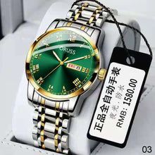 Load image into Gallery viewer, Mens Quartz Watches Brand Luxury Casual Fashion Men's Watch For Gifts Breathable Stainless Steel Waterproof Luminous Wristwatch
