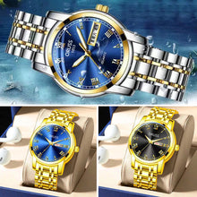Load image into Gallery viewer, Mens Quartz Watches Brand Luxury Casual Fashion Men's Watch For Gifts Breathable Stainless Steel Waterproof Luminous Wristwatch

