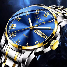 Load image into Gallery viewer, Mens Quartz Watches Brand Luxury Casual Fashion Men's Watch For Gifts Breathable Stainless Steel Waterproof Luminous Wristwatch
