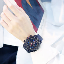 Load image into Gallery viewer, Mens Quartz Watches Sports Casual Fashion Men's Watch For Gifts Breathable Silicone Luminous Wristwatch
