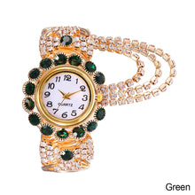 Load image into Gallery viewer, Luxury Rhinestone Quartz Watch Shiny Fashion Women Watches Stable Performance Bracelet Watch for Daily Life Ladies Wristwatch
