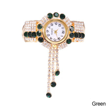 Load image into Gallery viewer, Luxury Rhinestone Quartz Watch Shiny Fashion Women Watches Stable Performance Bracelet Watch for Daily Life Ladies Wristwatch
