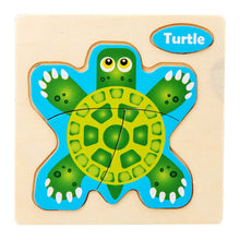 Load image into Gallery viewer, Baby Wooden Toys 3D Puzzle Cartoon Animal Vehicle Wood Puzzle Game Intelligence Jigsaw Puzzle Educational Toys for Children
