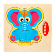 Load image into Gallery viewer, Baby Wooden Toys 3D Puzzle Cartoon Animal Vehicle Wood Puzzle Game Intelligence Jigsaw Puzzle Educational Toys for Children
