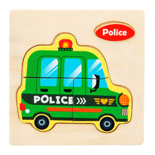 Load image into Gallery viewer, Baby Wooden Toys 3D Puzzle Cartoon Animal Vehicle Wood Puzzle Game Intelligence Jigsaw Puzzle Educational Toys for Children

