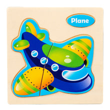 Load image into Gallery viewer, Baby Wooden Toys 3D Puzzle Cartoon Animal Vehicle Wood Puzzle Game Intelligence Jigsaw Puzzle Educational Toys for Children
