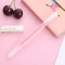 Load image into Gallery viewer, Gel Pen Transparent Frosted Gel Pen 0.5mm Full Needle Tube Carbon Office Pen Black Red Blue Exam Brush Pen Stationery
