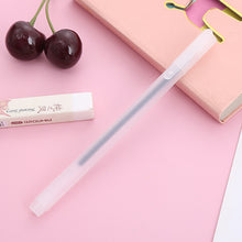 Load image into Gallery viewer, Gel Pen Transparent Frosted Gel Pen 0.5mm Full Needle Tube Carbon Office Pen Black Red Blue Exam Brush Pen Stationery
