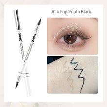 Load image into Gallery viewer, Double Head Eyeliner Liquid Pen Fast Drying Durable Long Lasting Ultra Fine Waterproof Oil Proof Silkworm Laying Pen Cosmetics

