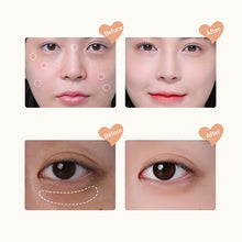 Load image into Gallery viewer, Round Tri-color Concealer Cover Dark Circles Acne Marks Facial Spots Brighten Concealer Plate Concealer Repair Foundation Cream
