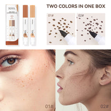 Load image into Gallery viewer, Natural Simulation Freckle Pen Color Rendering Waterproof Soft Brown Long Lasting Waterproof Dot Spot Pen Makeup Cosmetics
