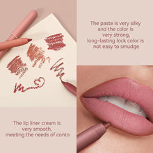 Load image into Gallery viewer, Matte Lipliner Lipstick Non-fading Waterproof Long-lasting Nude Matte Lipstick Women Lip Makeup Cosmetics
