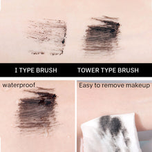 Load image into Gallery viewer, Non-smudge Waterproof Thin Eye Black Slim Thick Curling Quick Drying Long Lasting Double-ended Eye Mascara Makeup Cosmetic
