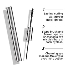 Load image into Gallery viewer, Non-smudge Waterproof Thin Eye Black Slim Thick Curling Quick Drying Long Lasting Double-ended Eye Mascara Makeup Cosmetic
