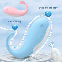 Load image into Gallery viewer, Whales Wearing Egg Jumping Female Masturbation Device Silent Remote Control Vibrating Stick Toy Massage Stick Masturbation Device
