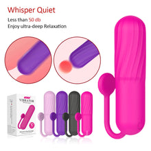 Load image into Gallery viewer, 10 Frequency Strong Vibration Silicone Bullet Head Jumping Egg with Tail Women's Fun Masturator Vibrating Massage Stick
