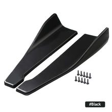 Load image into Gallery viewer, Universal 2Pcs Car Front Rear Bumper Strip Lip Carbon Fiber Car Winglets Side Skirt Extension Cover Spoiler Diffuser Splitter Scratch Protector
