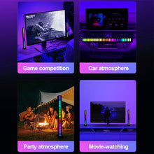Load image into Gallery viewer, RGB Sound Control LED Light Pickup Lights Voice Activated Rhythm Light RGB Color LED Lamp Bar Of Music Ambient Light
