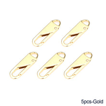 Load image into Gallery viewer, 5PCS DIY Zipper Slider Puller Instant Zipper Repair Kit Replacement For Broken Buckle Travel Bag Suitcase Zipper Head
