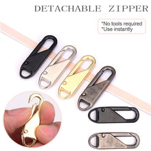 Load image into Gallery viewer, 5PCS DIY Zipper Slider Puller Instant Zipper Repair Kit Replacement For Broken Buckle Travel Bag Suitcase Zipper Head
