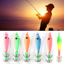 Load image into Gallery viewer, 5Pcs Fishing Lure Luminous Squid Soft Fake Lures Baits Noctilucent Octopus Hook Jigs Pesca Fishing Tackle Set Glow in Dark
