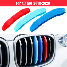 Load image into Gallery viewer, 3pcs Car Racing Front Grille Trim Strips For BMW X3 G01 2018-2020 M Power Performance Grill Accessories
