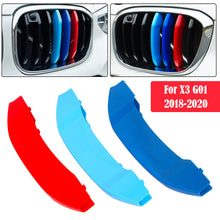 Load image into Gallery viewer, 3pcs Car Racing Front Grille Trim Strips For BMW X3 G01 2018-2020 M Power Performance Grill Accessories
