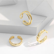 Load image into Gallery viewer, 3pcs/set Alloy Rings Set Fashion Temperamental Opening Adjustable Rings Jewelry Accessory for Women
