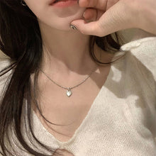 Load image into Gallery viewer, Exquisite Love Pendant Necklace Simple Niche Alloy Heart Shaped Necklace Clavicle Chain Jewelry Accessory
