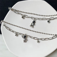Load image into Gallery viewer, Cartoon Astronaut Pendant Couple Bracelet Fashion Versatile Alloy Bracelet Hand Jewelry for Women Men
