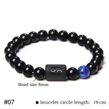 Load image into Gallery viewer, 12 Constellations Creative Fashion Bracelet Adjustable Elastic Rope Beaded Bracelet Jewelry Gift for Men Women
