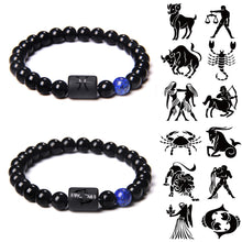 Load image into Gallery viewer, 12 Constellations Creative Fashion Bracelet Adjustable Elastic Rope Beaded Bracelet Jewelry Gift for Men Women
