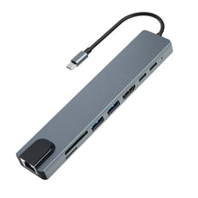 Load image into Gallery viewer, TC19 Type-c Docking Station Five-in-one Network Card Usb-c Hub Laptop
