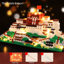 Load image into Gallery viewer, Chinese Architecture Micro Building Blocks Model Potala Palace DIY Diamond Bricks with Light Toys for Kids Adults Gift
