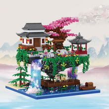 Load image into Gallery viewer, Tree House Diamond Landmark Building Blocks City Streetscape Architecture Waterfall with Light DIY Bricks Toy for Kid Adult Gift
