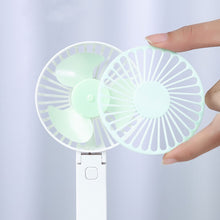 Load image into Gallery viewer, Handheld Mini Fan Portable Desktop USB Charging Fan 3 Speeds Adujustable Summer Cooling Fan for Home Outdoor
