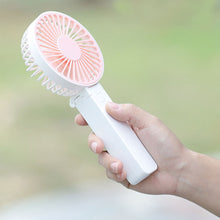 Load image into Gallery viewer, Handheld Mini Fan Portable Desktop USB Charging Fan 3 Speeds Adujustable Summer Cooling Fan for Home Outdoor
