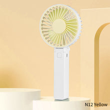 Load image into Gallery viewer, Handheld Mini Fan Portable Desktop USB Charging Fan 3 Speeds Adujustable Summer Cooling Fan for Home Outdoor
